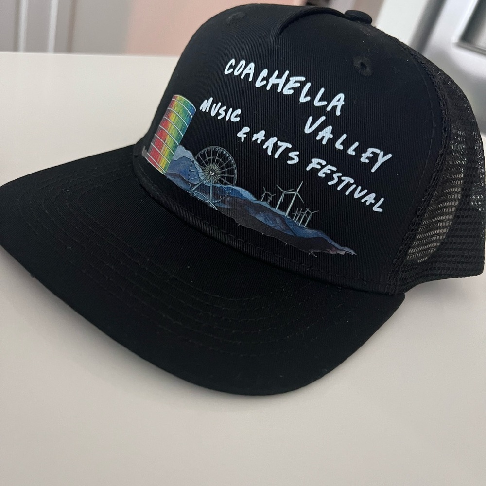 *Coachella* Festival Black Trucker Hat